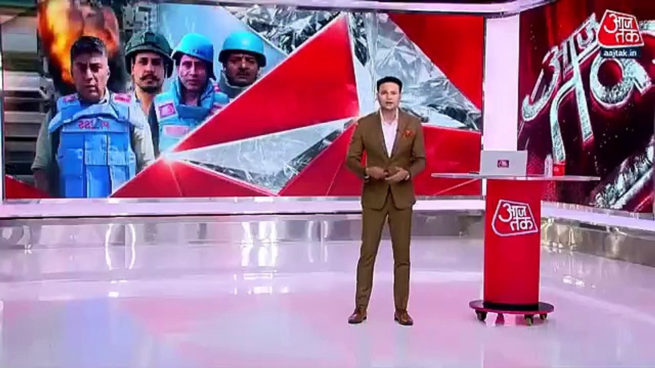 AajTak's team on war front amidst ammunition and explosions