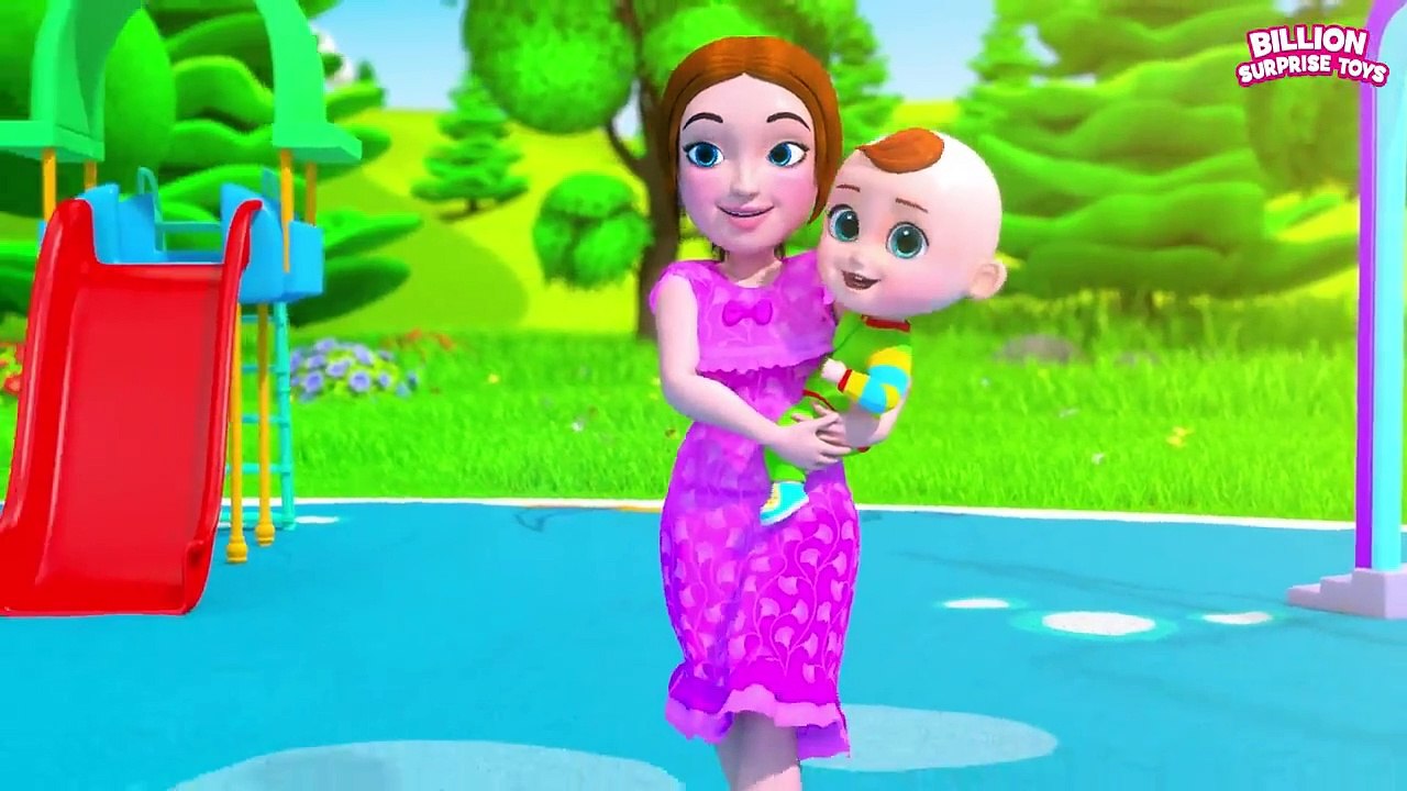 Kids Funny Stories at Playground! The wheels on the bus playtime! BillionSurpriseToys Cartoon