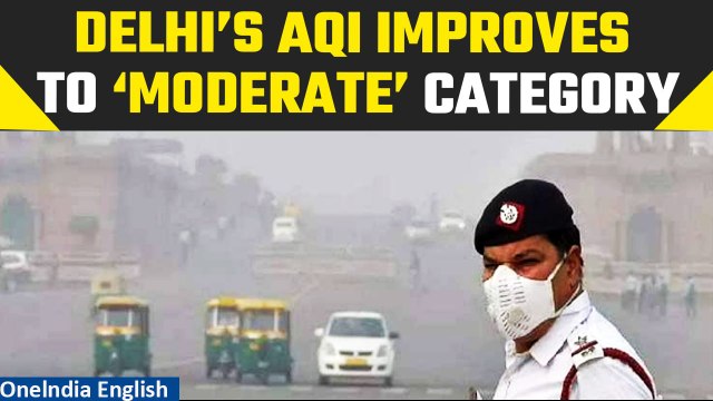 Delhi: Air Quality Index improves to ‘moderate’ category, AQI stands at 190 | Oneindia News