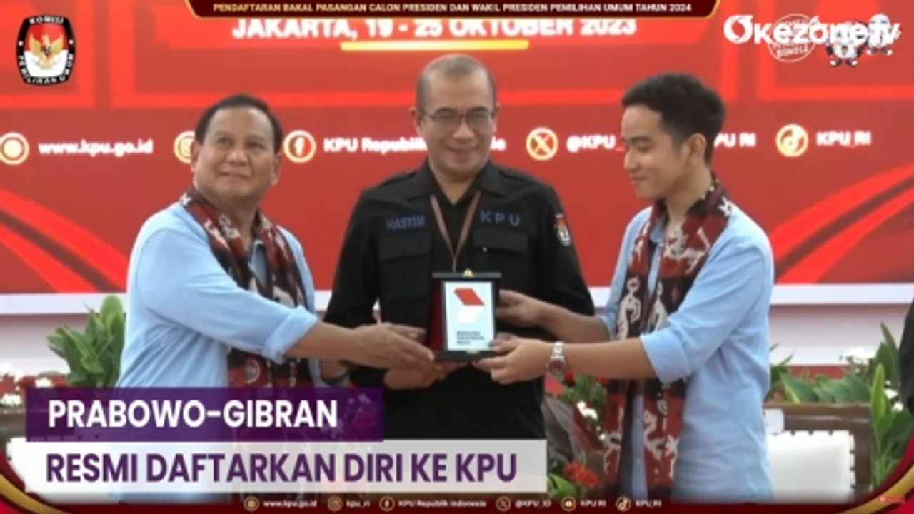 Prabowo-Gibran Resmi Daftarkan Diri Jadi Pasangan Capres dan Cawapres