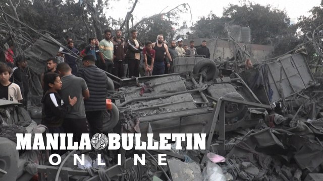 Palestinians search through the rubble morning after Israeli strikes on Rafah