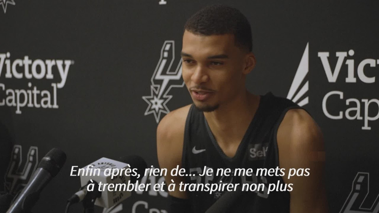 Victor Wembanyama dit avoir "des papillons dans le ventre" avant ses débuts en NBA