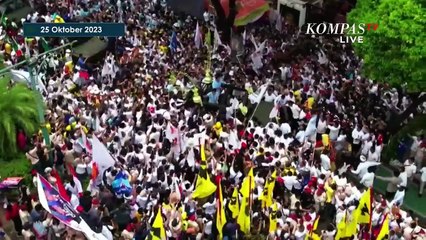 Momen Prabowo-Gibran Tiba di KPU Gunakan Mobil Maung Jelang Daftar Pilpres 2024