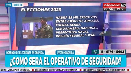 Elecciones 2023: Impresionante operativo de seguridad para cubrir los comicios
