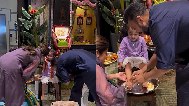 Shilpa Shetty Raj Kundra Daughter Samisha Shetty Kanya Pujan Inside Video Viral | Boldsky