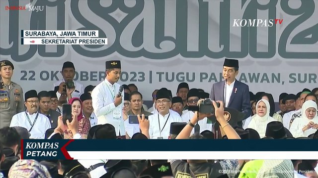 Apel Hari Santri 2023, Jokowi Beri Tebak-Tebakan Hadiah Sepeda untuk 2 Santri