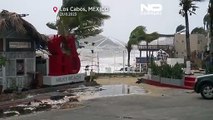 Furacão Norma leva chuvas torrenciais e ventos fortes a Cabo San Lucas, zona turística do México