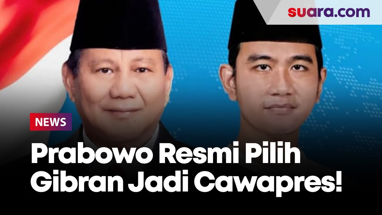 BREAKING NEWS! Prabowo Subianto Resmi Umumkan Gibran Rakabuming Raka sebagai Cawapresnya