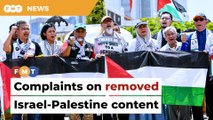 Complaints about Israel-Palestine content on TikTok being taken down