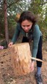 This GIRL is a GENIUS!#camping #survival #bushcraft #outdoors