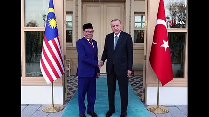 Cumhurbaşkanı Erdoğan, Malezya Başbakanı Enver İbrahim'i kabul etti