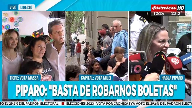 Carolina Píparo votó y denunció el robo de boletas
