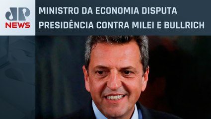 Sergio Massa vota no primeiro turno das eleições na Argentina