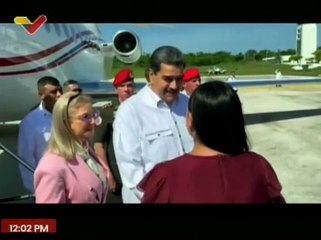 Presidente Nicolás Maduro arriba a México para participar en la Cumbre Regional sobre Migración