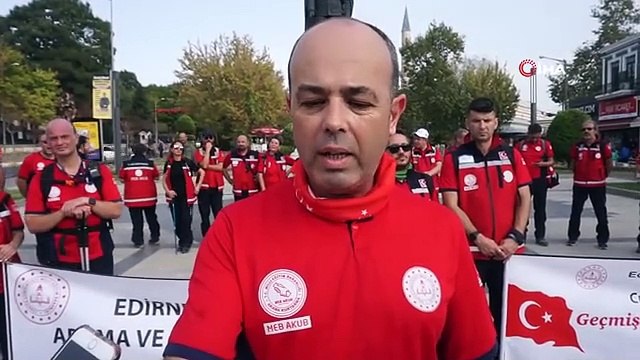 Edirne'de Geçmişe Saygı, Geleceğe Güvenle temalı yürüyüş düzenlendi