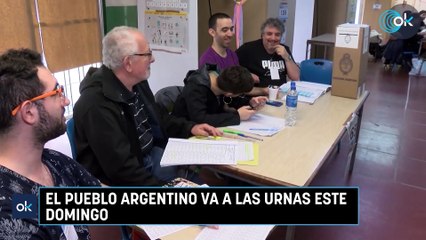 El pueblo argentino va a las urnas este domingo