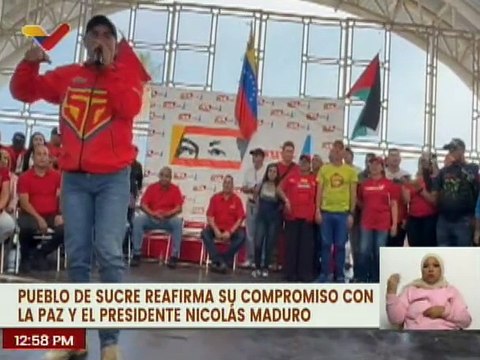 Encuentro reafirma el compromiso del pueblo sucrense con la soberanía y el Pdte. Nicolás Maduro