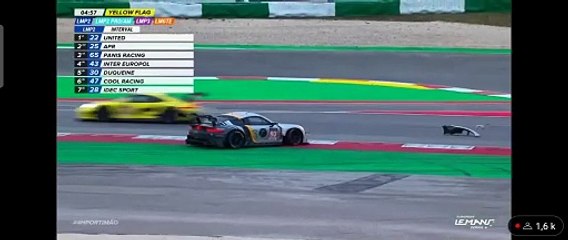 ELMS 2023 4H Portimao Race Fassbender Spin Crash LMP3