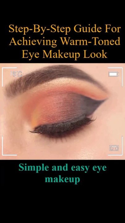 Step-By-Step Guide For Achieving Warm-Toned Eye Makeup Look