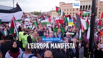 L'Europa manifesta: sostegno alla Palestina o appoggio a Israele. Scholz inaugura una sinagoga