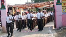 Rashtriya Swayamsevak Sangh took out street movement in Rajgarh