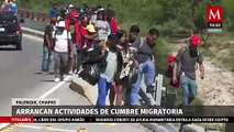 AMLO inicia actividades de cumbre migratoria en Palenque, Chiapas