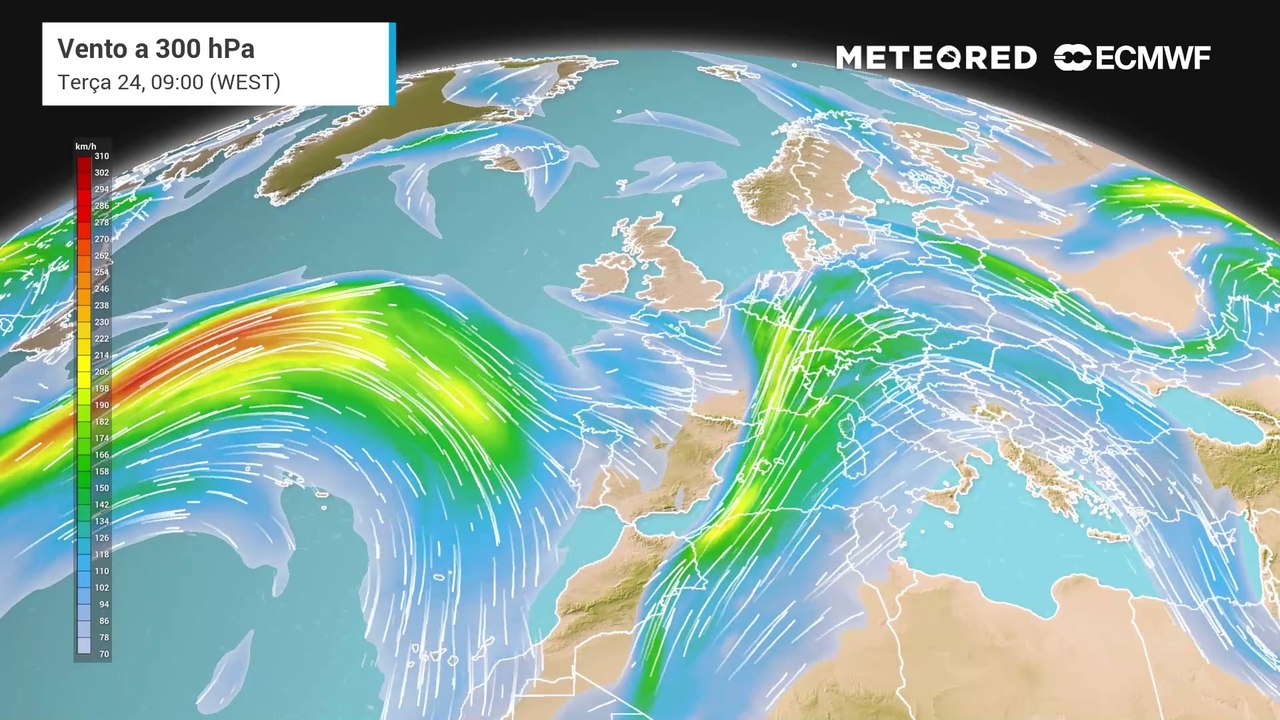 Fluxo de oeste: o comboio de frentes e depressões irá manter-se em Portugal continental