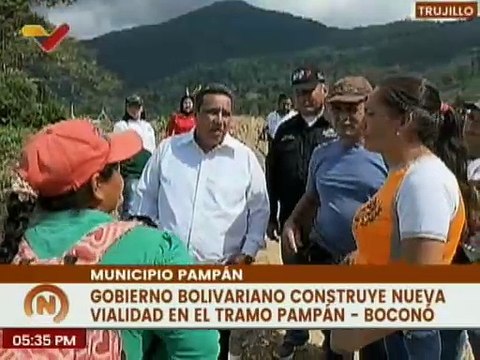Continúan construcción de la nueva vialidad que favorecerá al municipio Pampán del estado Trujillo