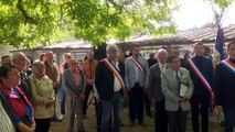 Montfrin : la marseillaise en clôture de la cérémonie à la manade du Rhône