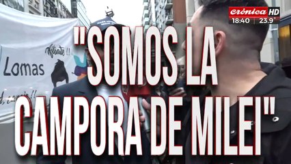 Militantes de Libertad Avanza: "Somos La Cámpora de Milei"