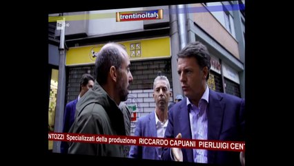 renzi inseguito da report a trento