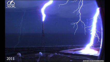 Download Video: Amazing High Speed Camera Footage Captured Lightning Strikes At NASA Launch Complex 39B