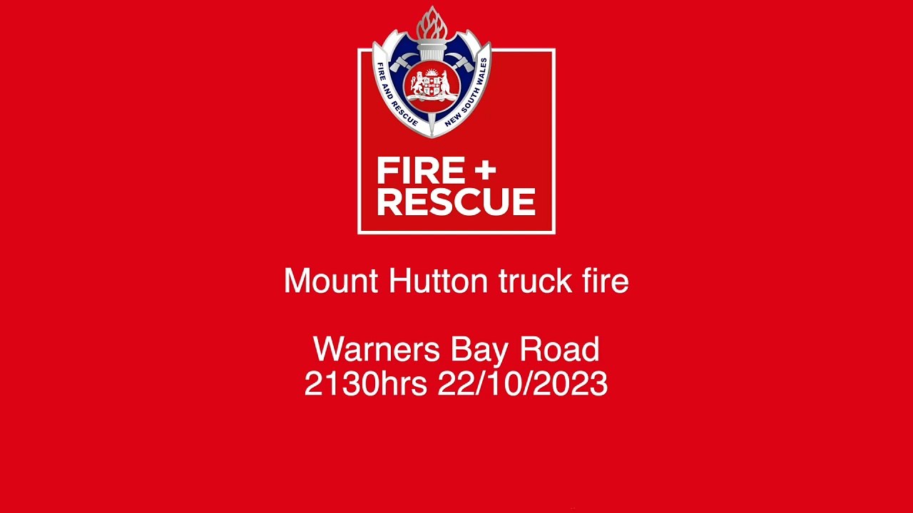 Mount Hutton truck fire