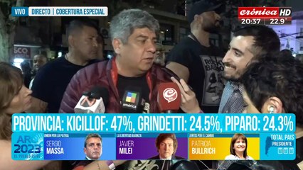 Pablo Moyano: "La gente optó por Unión por la Patria"