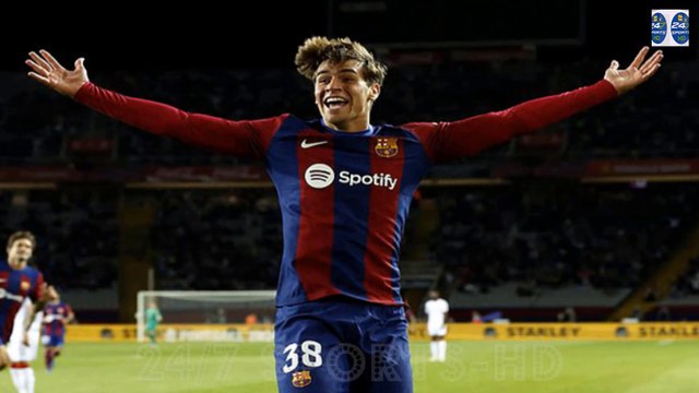 Barcelona 1-0 Athletic Bilbao: Sub Marc Guiu, 17, scores with his first touch just seconds into his debut as Barca move to within a point of LaLiga leaders Real Madrid