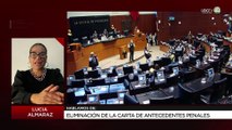 Eliminación de la carta de antecedentes penales: Lucía Almaraz