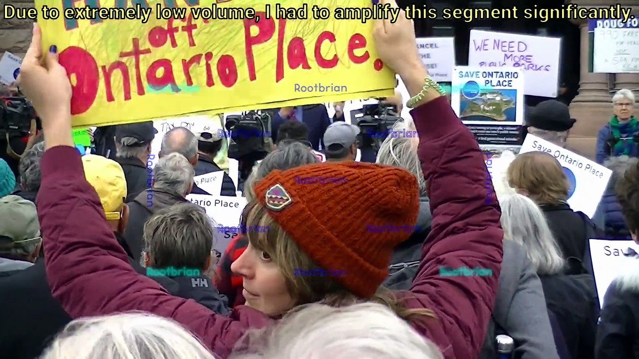 Save Ontario Place Rally - No to mega spa, No mega parking lot, End the lease!
