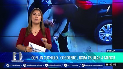 Con un cuchillo “cogotero” asalta a un menor de edad en Surco