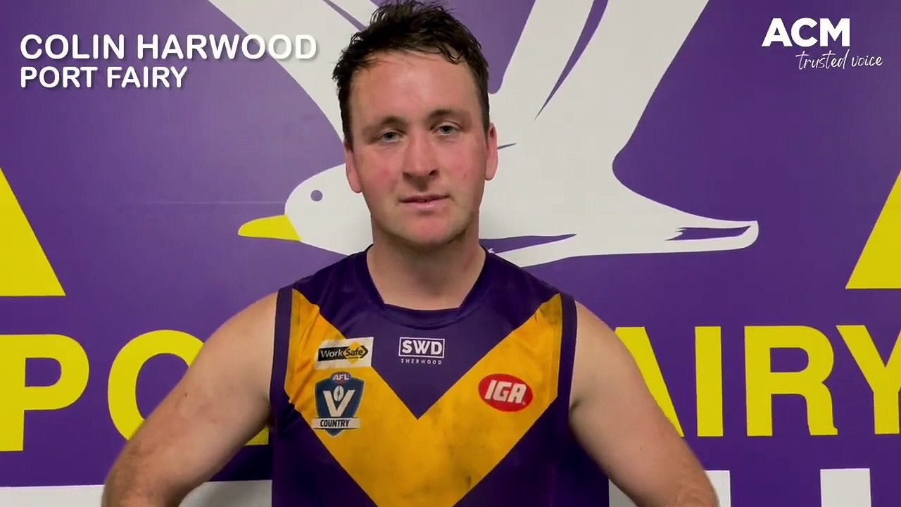 Watch: Port Fairy footballer Colin Harwood