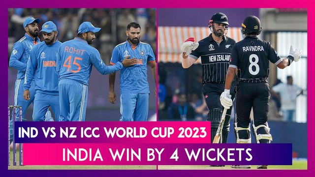 IND vs NZ ICC World Cup 2023 Stat Highlights: In-form India Beat New Zealand By Four Wickets
