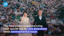 Taiwan Couple's Trashy Love Story: A Garbage-Inspired Wedding Photoshoot