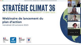 Stratégie Climat 36 - Webinaire de lancement des groupes de travail - Replay du 20 octobre 2023