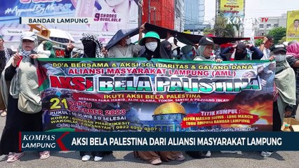 Aksi Bela Palestina dari Aliansi Masyarakat Lampung