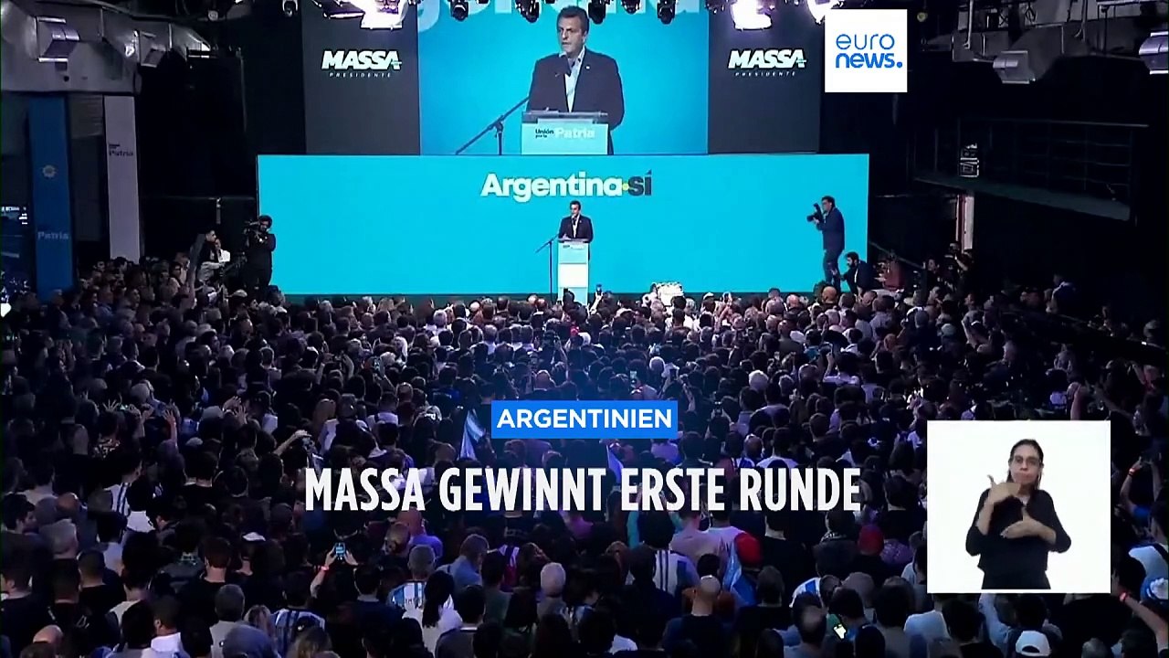 Argentinien: Massa gewinnt erste Runde der Präsidentschaftswahlen