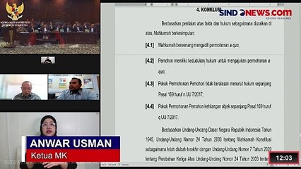 Video herunterladen: Breaking News: Mahkamah Konstitusi Tolak Uji Batas Usia Capres-Cawapres Maksimal 65 Tahun