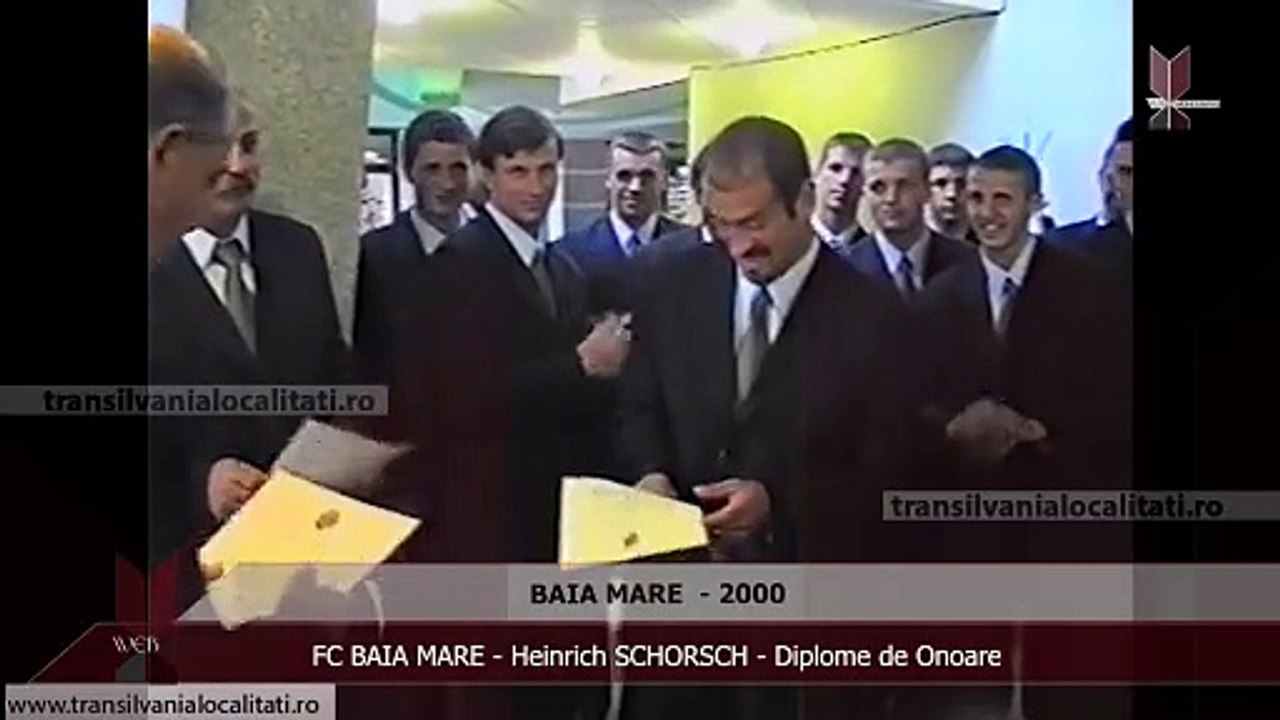 BAIA MARE (2000) - FC BAIA MARE - Heinrich SCHORSCH - Diplome de Onoare