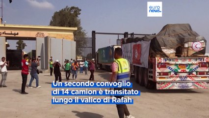 Terzo convoglio entra nella Striscia di Gaza: Europa spinge per una tregua