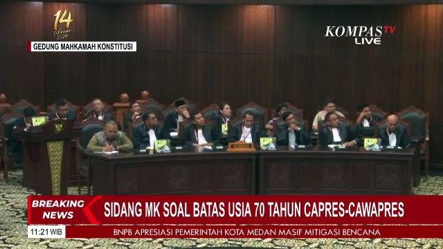 Mahkamah Konstitusi Tolak Batas Usia Capres-Cawapres Minimal 21 Tahun