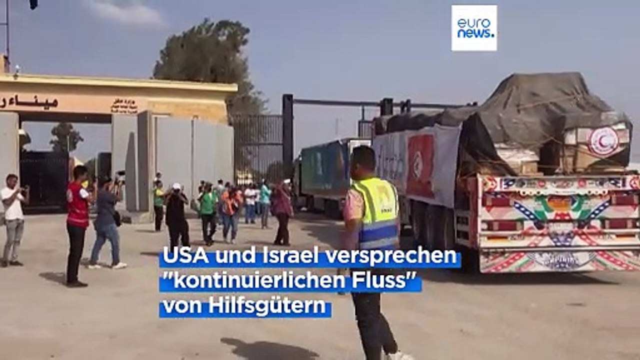 'Kleiner Hoffnungsschimmer': Weiterer LKW-Konvoi erreicht Gazastreifen