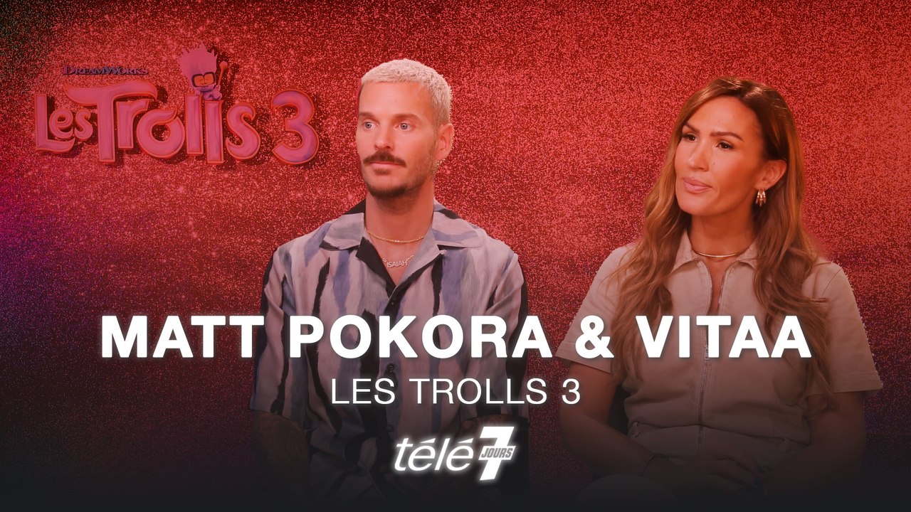 "Nos enfants sont trop fiers !" : Matt Pokora et Vitaa prêtent leurs voix aux Trolls 3